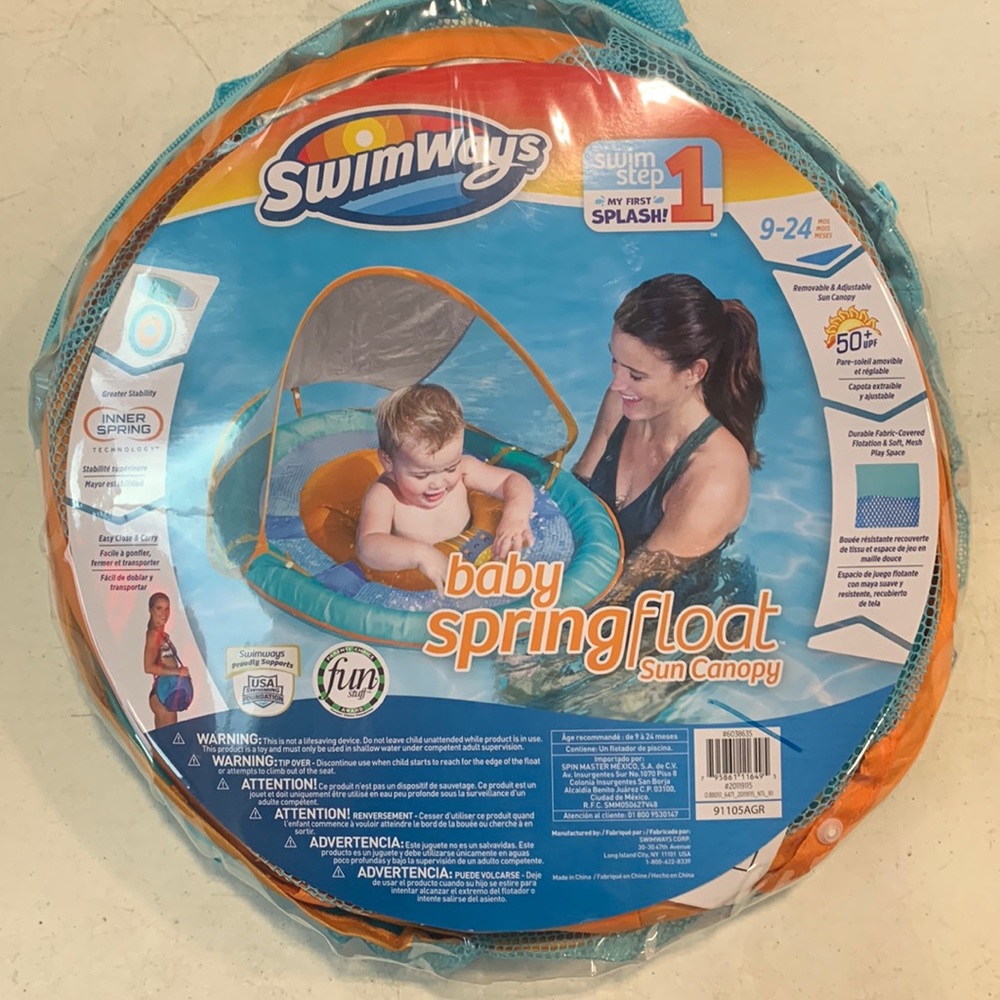 Swim Ways Baby Spring Float Sun Canopy